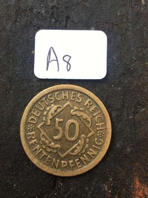 1924  50 DEUTSCHES REICH RENTENPFENNIG  *****Crazy R1 Start****