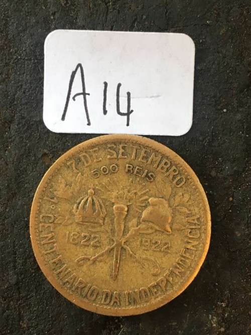 1822- 1922 Brasil 500 REIS  *****Crazy R1 Start****