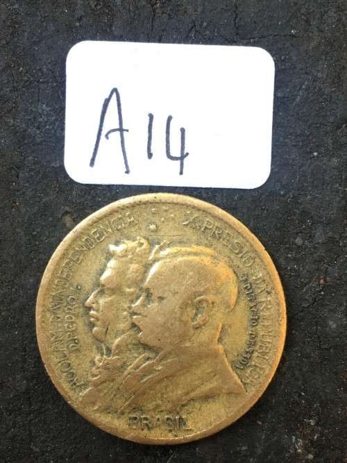 1822- 1922 Brasil 500 REIS  *****Crazy R1 Start****