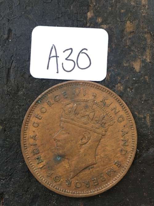 1944 Mauritius  Five cents*****Crazy R1 Start****