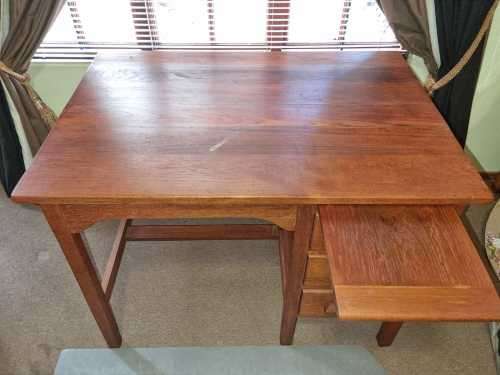 Small 3 Drawer Teak Desk