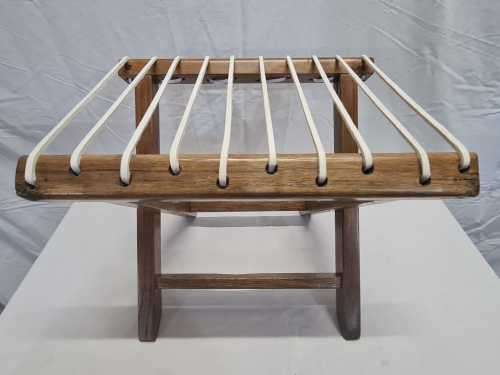 Vintage Folding Riempie Stool