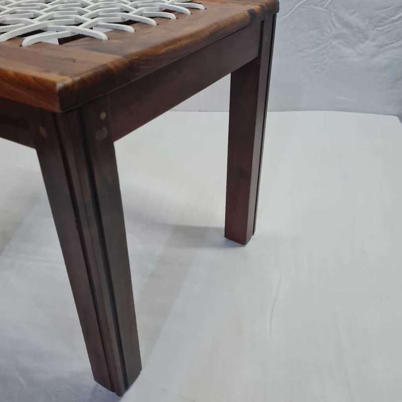 Vintage Riempie Foot Stool - Restored and new Riempies fitted. Please see description for size