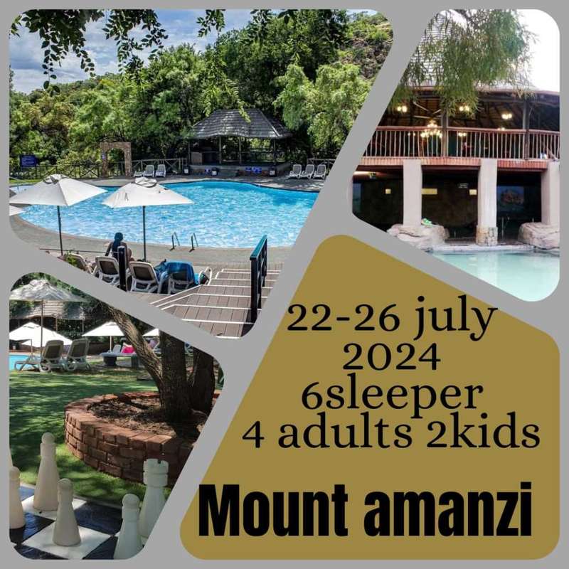 Mount Amanzi 22-26 July 2024 (4 nights) 6 sleeper