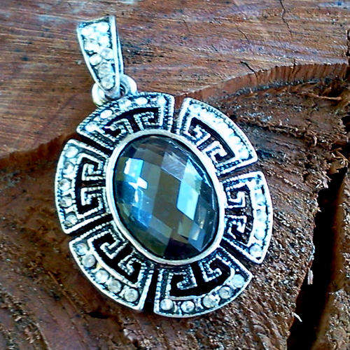 OUT OF ORDINARY !!! OLD VICTORIAN STYLE TIBETAN SILVER PENDANT