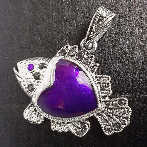MYSTERIOUS MARCASITE !!! OLD VICTORIAN STYLE TIBETAN SILVER PENDANT