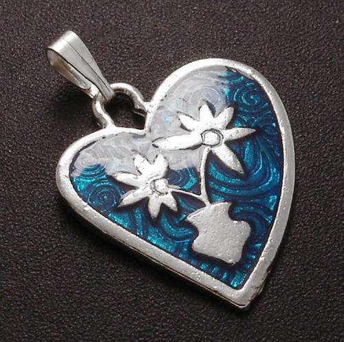 ***Too Cute for Words***BLUE HEART CHARM / PENDANT