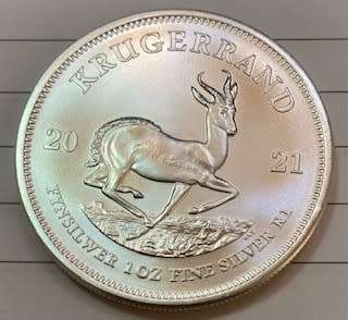 2021 Kruger 1oz Silver coins