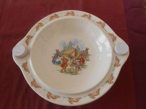 Royal Doulton "Bunnykins" Bowl (Hot Water) : As New Condition : Compare Prices