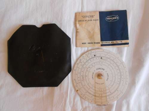 Circular Slide Rule, "Concise" No. 300, Japan (1950's ?)