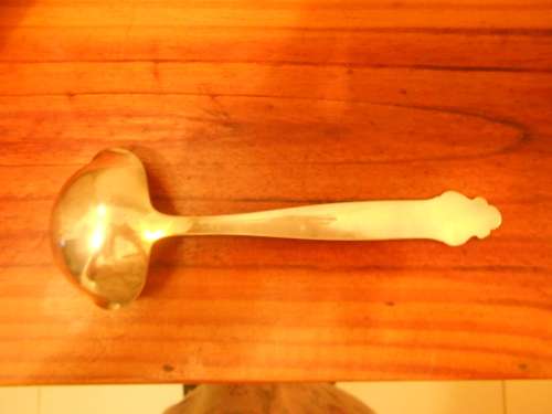 Beautiful 1960's NORWEGIAN EPNS40 Gravy Ladle, Vidar Pattern by T.H. Martinsen