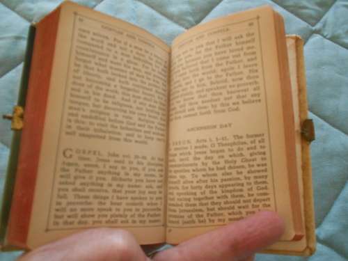 Vintage Prayer Book "The Key of Heaven"(Catholic), Religious, Celluloid Covers, Metal Clasp, VGC