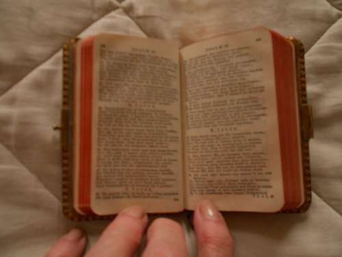 Miniature Vintage Leather-bound HET BOEK, Psalmen en Gezangen, Hervormde Kerk Nederland,VG Condition