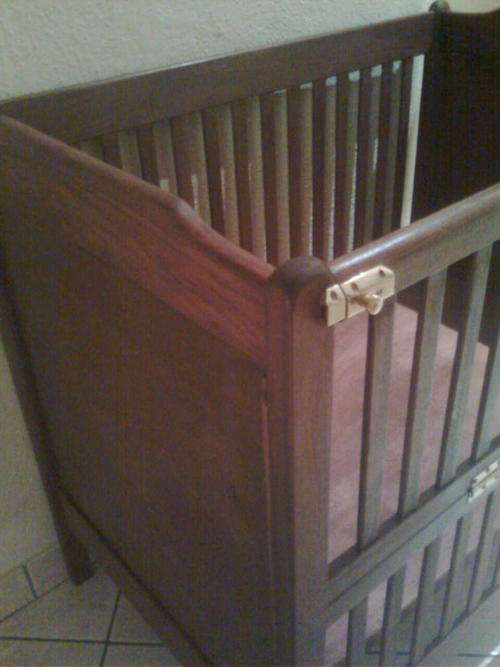 Wooden baby cot