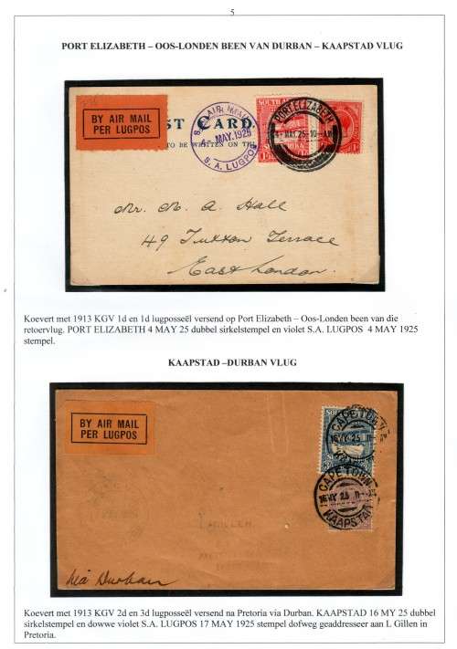 AIR MAIL HISTORY 1925/1932 1st Experimental Airmail & 1st Airmail to London