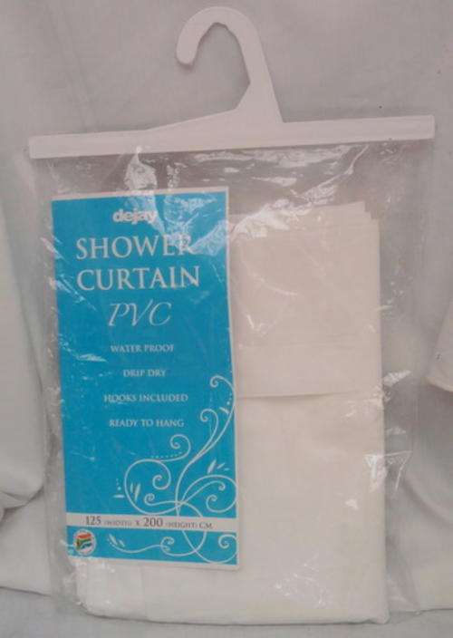 PVC SHOWER CURTAIN  125 X 200 CM STILL IN PACKET