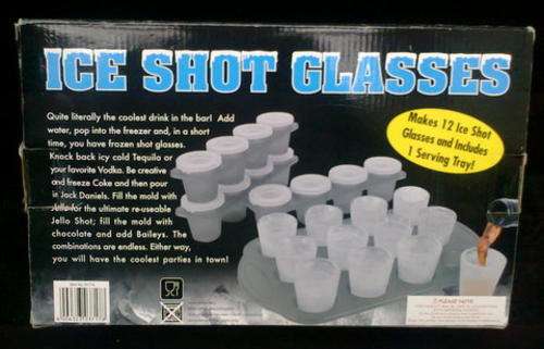 ICE SHOT GLASSES CONTENTS STILL SEALED