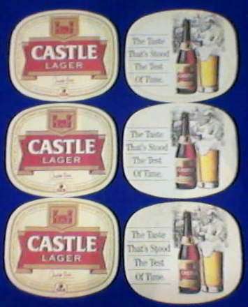 CASTLE LAGER COASTER'S X6 10 X 8.5CM