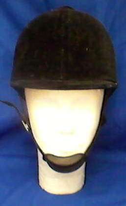 BLACK HORSE RIDING HELMET. WEMBLEY SIZE 6 7/8 - 58