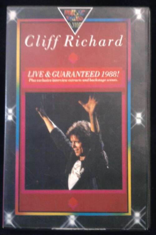 CLIFF RICHARD LIVE & GUARANTEED 1988 VHS