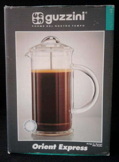 GUZZINI ORIENT EXPRESS COFFEE MAKER MAKES 8 CUPS ( MADE IN ITALY)