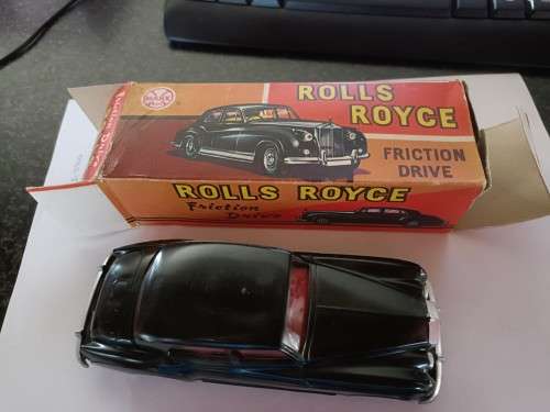 Boxed Marx Rolls Royce in excellent condition, friction drive. Not Dinky or Corgi