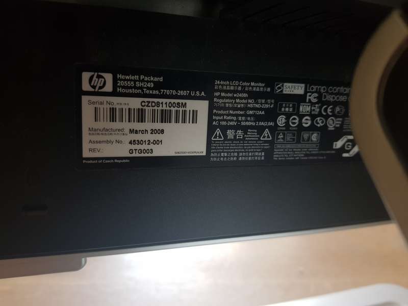 HP w2408h 24-inch Monitor