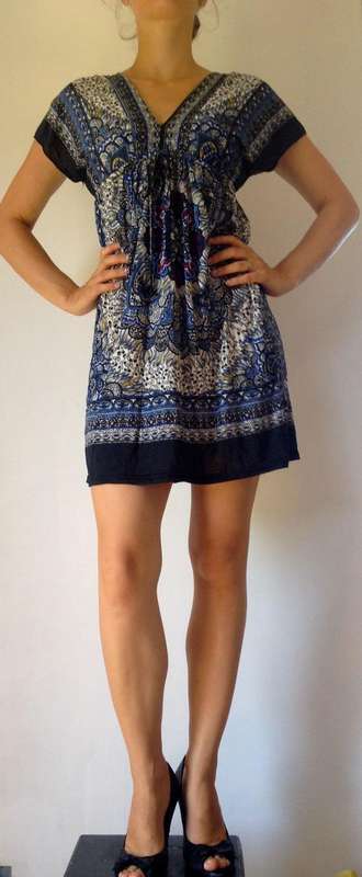 Mandala Print Mini Dress