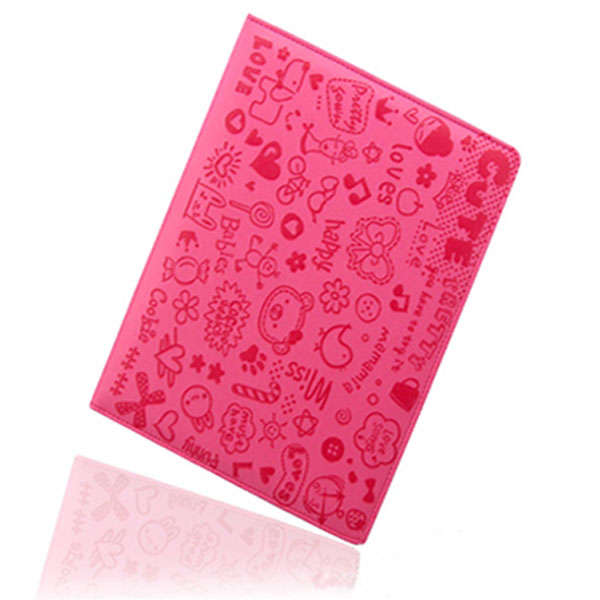 Ipad 3 Pink leather Graffiti case