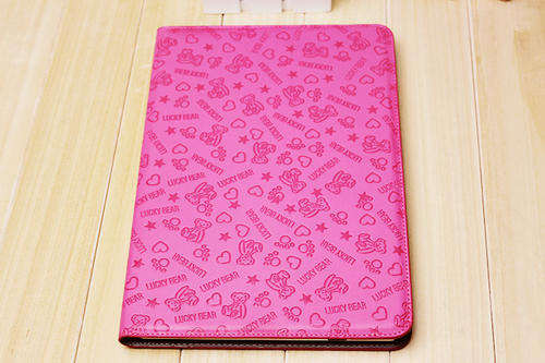 Samsung Galaxy Tab 10.1 P7500 Pink leather graffiti case