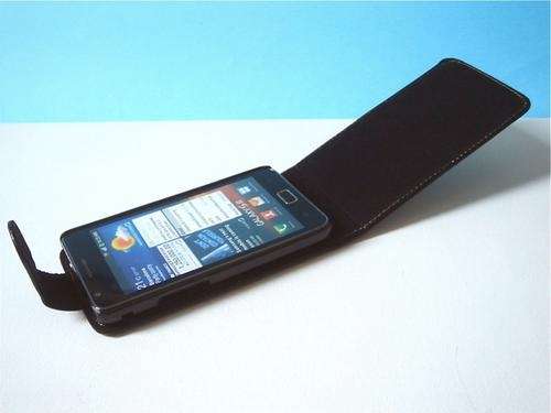 Samsung Galaxy S2 i9100 leather flip case + free screen protector