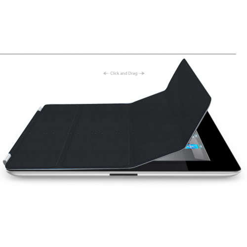 Ipad 2 black magnetic smart cover