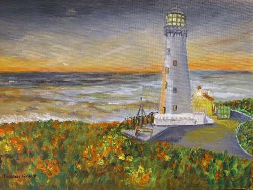 Original A4 acrylic painting on canvas by Doreen Fourie