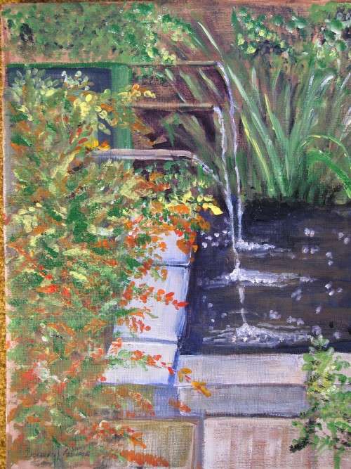 Original A4 acrylic painting on canvas by Doreen Fourie