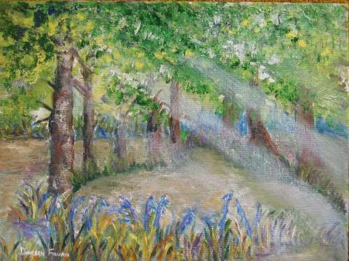 Original A4 acrylic painting on canvas by Doreen Fourie