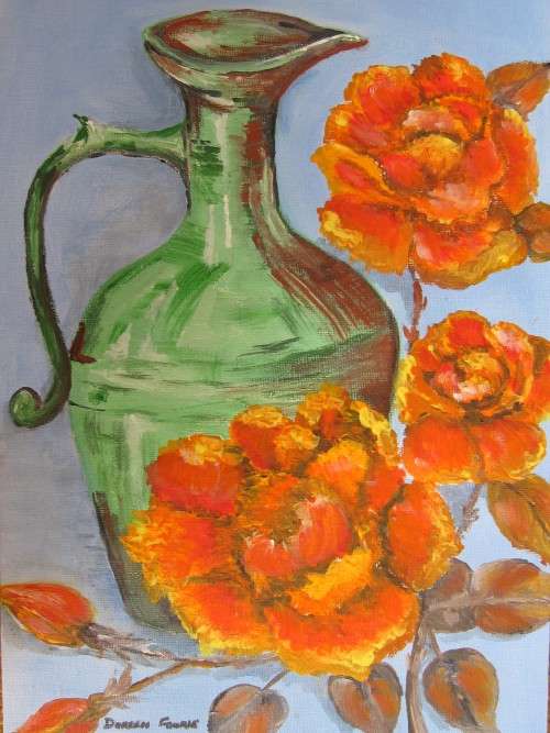 Original A4 acrylic painting by Doreen Fourie
