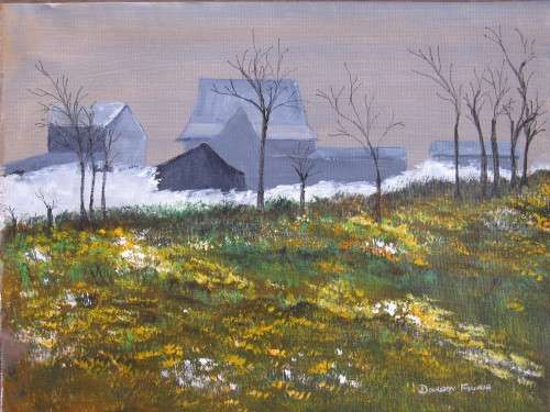 An A4 original acrylic painting by Doreen Fourie