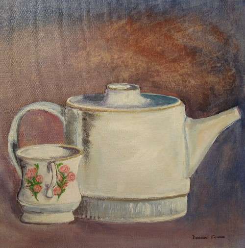 Original acrylic painting (300mmx300mmx18mm) by Doreen Fourie