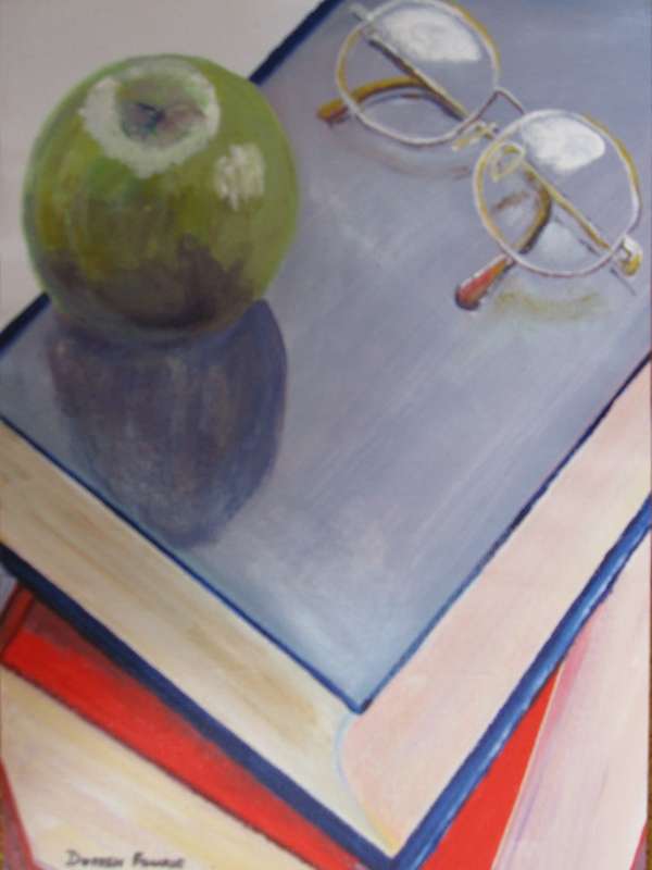 Original (230x300mm) acrylic painting on a canvas sheet by Doreen Fourie
