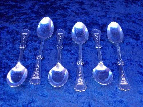 ART NOUVEAU TEASPOON SET