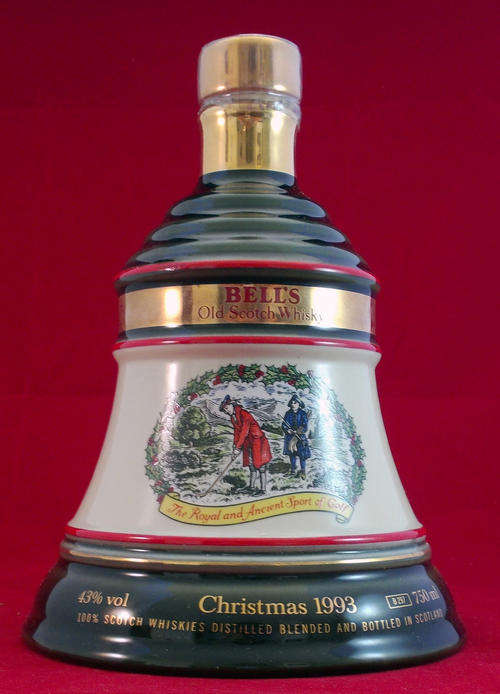 Bell's 1993 Christmas decanter. Rare and Highly collectable