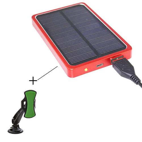 Solar Power Bank - 4000MA + Grip Go