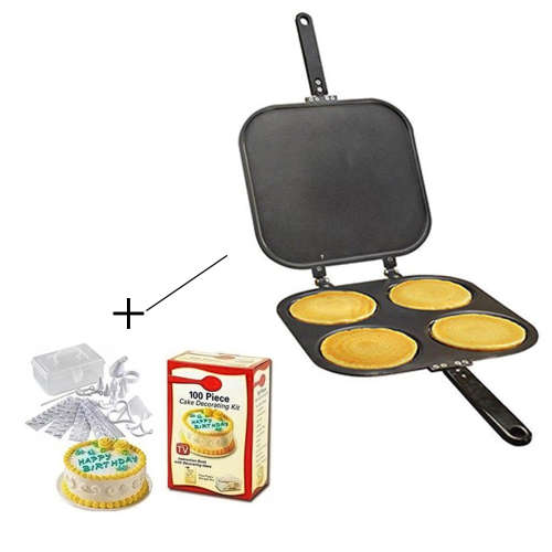 Pancake Cooker + 100pc Cake Deco Set