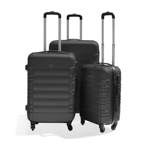 Luggage - Medoodi 3pc ABS 1309 - Black