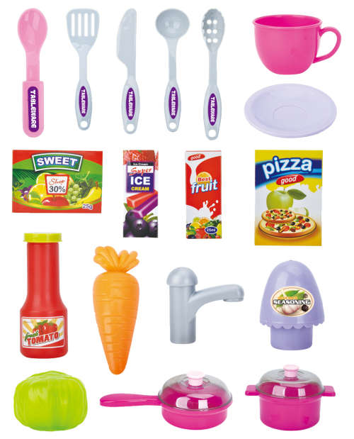 Pull-Along Kitchen Trolley Set