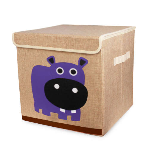Storage box-Animal Canvas Tidies - Hippo