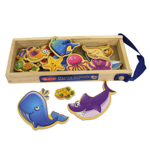 Wooden Magnetic  mini puzzle - Sea World