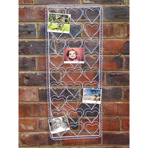 Metal Hearts Cardholder - Rectangle