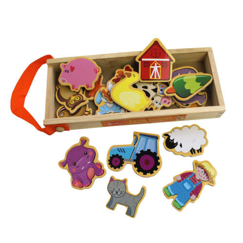 Wooden Magnetic mini puzzle - Farm Anima