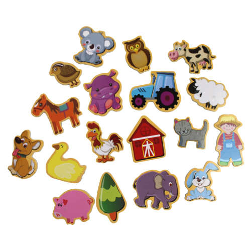 Wooden Magnetic mini puzzle - Farm Anima